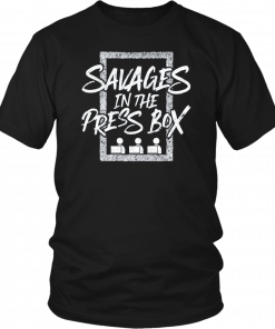 Mens Savages In The Press Box T-Shirt