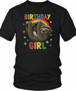 1567077461 Birthday Girl Sloth T-Shirt