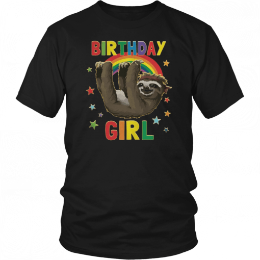 1567077461 Birthday Girl Sloth T-Shirt