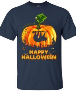 Sloth Pumpkin Happy Halloween Shirt