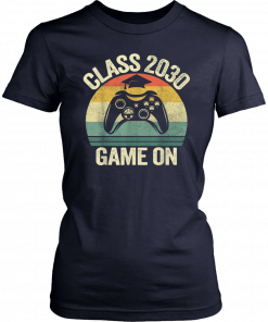 2nd Second Grade Class Of 2030 Game On Gamer, Grow With Me T-Shirt