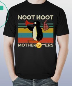 Vintage pingu noot noot motherfucker Mens Womens Tee Shirt