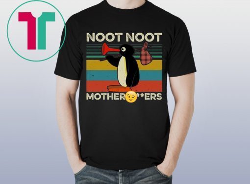 Vintage pingu noot noot motherfucker Mens Womens Tee Shirt