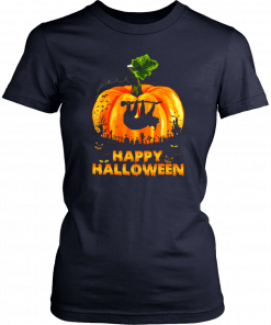 Sloth Pumpkin Happy Halloween TShirt