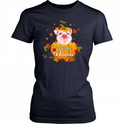 Blessed Nana Pig Pumpkin Halloween T-Shirt