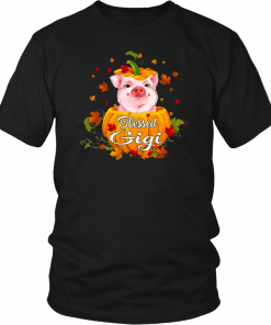 Blessed Gigi Pig Pumpkin Halloween T-Shirt