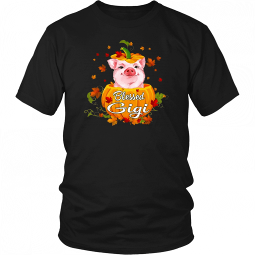 Blessed Gigi Pig Pumpkin Halloween T-Shirt