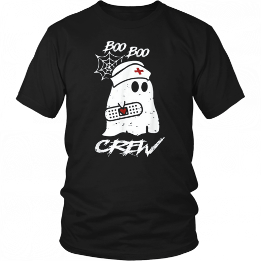 Boo Boo Crew Nurse Ghost Funny Halloween Costume Unisex T-Shirt