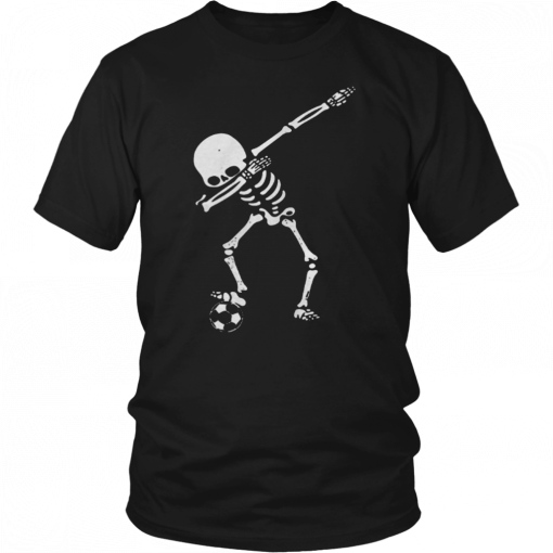 Dabbing Soccer skeleton Tee Shirt