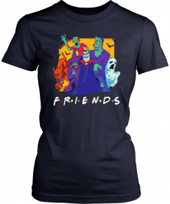 Dracula Werewolf Frankenstein Monster Bash Halloween Friends T-Shirt