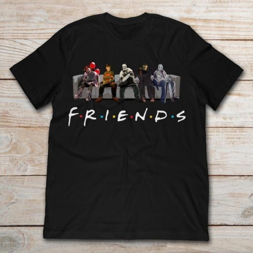 Friends IT Spooky Clown Jason Squad Halloween Horror Funny Halloween Scary Costume 2019 T-Shirt
