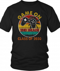 Game On 2nd Grade T-shirt Gamer Class of 2030 Vintage Tee Shirt