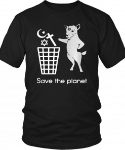 Goat Satan save the planet T-Shirt