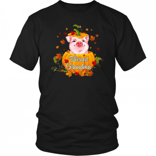 Blessed Grandma Pig Pumpkin Halloween T-Shirt