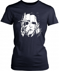 Halloween horror movie characters mashup T-Shirt