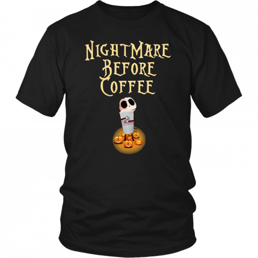 Jack hug Dunkin Donuts NightMare Before Coffee T-Shirt