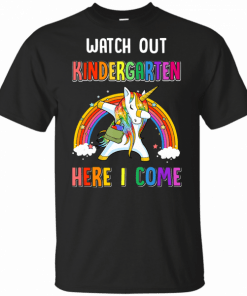 Kindergarten Here I Come Unicorn Back To School T-Shirt