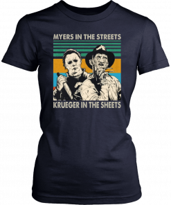 Myers In The Streets Krueger In The Sheets Halloween Classic T-Shirt