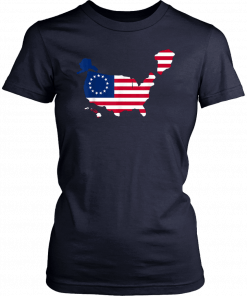 NRCC Greenland US 51st State President Trump Betsy Ross Flag T-Shirt