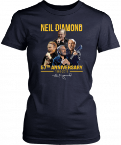 Neil diamond 57th anniversary 1962-2019 signature Gift T-Shirt