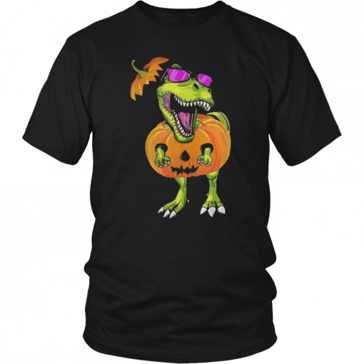 Original Halloween Trex Dinosaur Pumpkin Funny Gift For Men Women Shirt