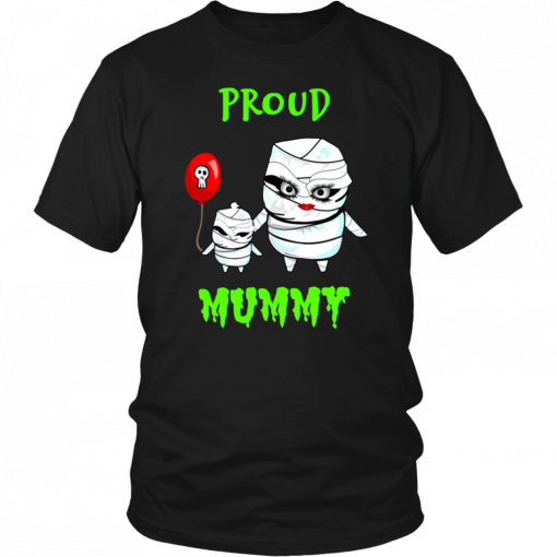 Proud Mummy Mom With Kid Halloween Unisex T-Shirt