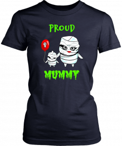 Proud Mummy Mom With Kid Halloween Unisex T-Shirt