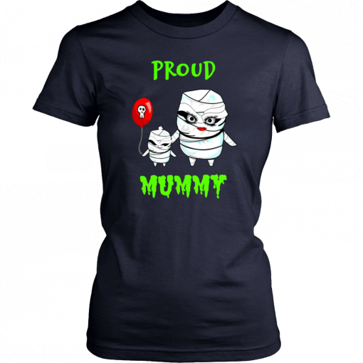 Proud Mummy Mom With Kid Halloween Unisex T-Shirt