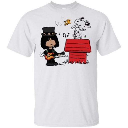 Slash and Snoopy shirts