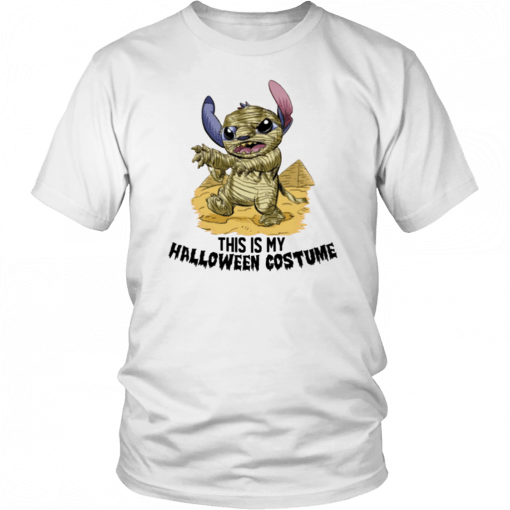 This Is My Halloween Costume Mummy Stitch Tee Shirt