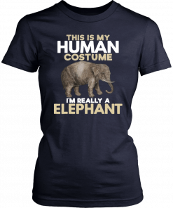 This Is My Human Costume Im Really A Elephant Halloween Classic T-Shirt