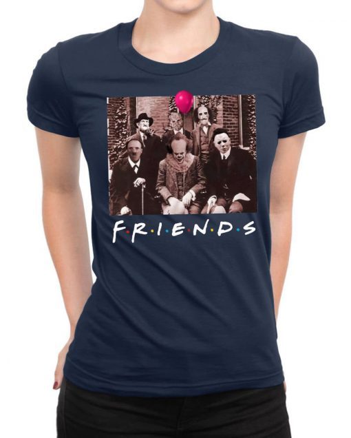 Friends Spooky Clown Jason Squad Halloween Horror Shirt