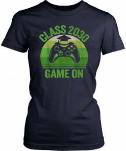 Vintage 2nd Second Grade Class Of 2030 Game On Tee, Gamer T-Shirt