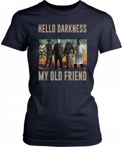 Vintage Horror Characters Hello Darkness My Old Friend Classic T-Shirt