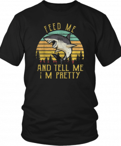 Vintage Shark Feed Me And Tell Me Im Pretty Classic T-Shirt