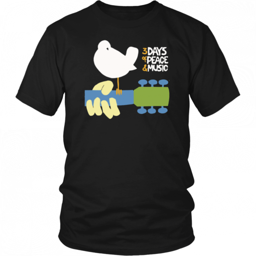 Woodstock 3 Days of Peace & Music Not Fade Away Woodstock T-Shirt