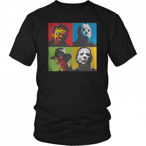 Zinko Leatherface Jason Voorhees Freddy Krueger Michael Myers Halloween T-Shirt