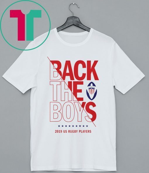 Back the Boys 2019 USA Rugby Players Squad Tee Shirt