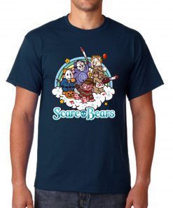 Horror movie characters scare bears Tee Shirt