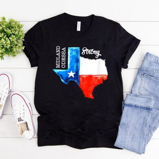 Midland Odessa Strong Texas Flag 432 Lover Men Women Gifts T-Shirt