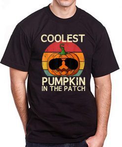 Kids Coolest Pumpkin In The Patch Halloween Costume Boys T-Shirt