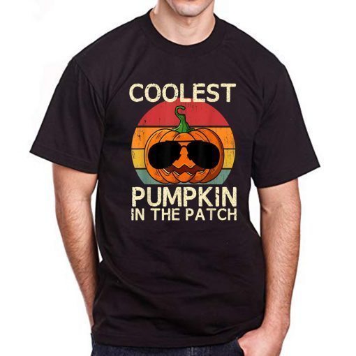 Kids Coolest Pumpkin In The Patch Halloween Costume Boys T-Shirt