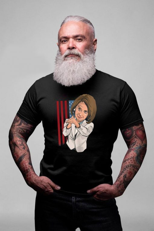 Funny NANCY PELOSI Clap American Flag Shirt Anti Trump Meme