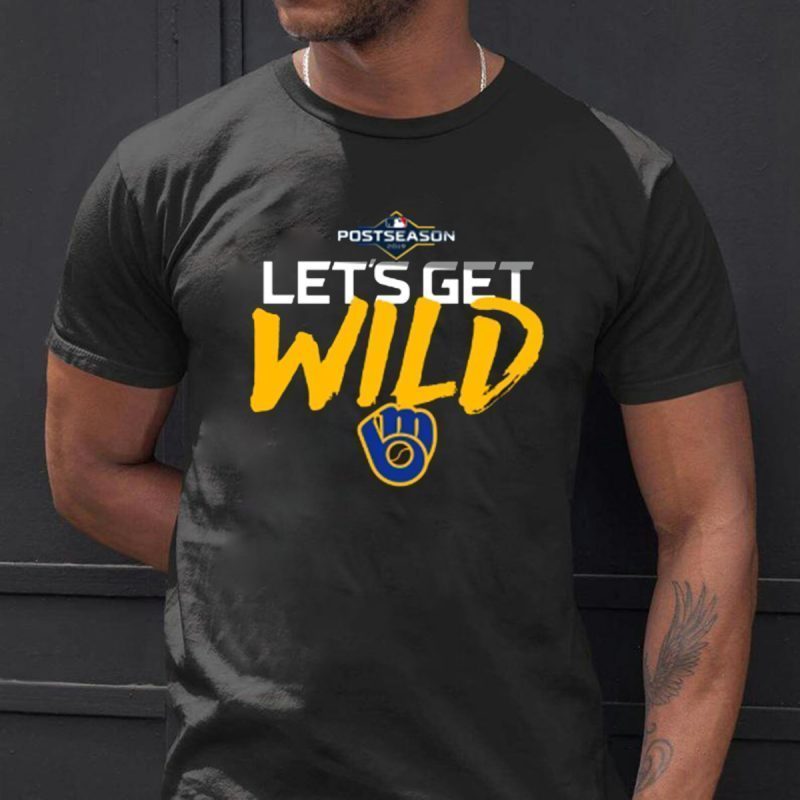 Womens Let's Get Wild Milwaukee Brewers Tee Shirt