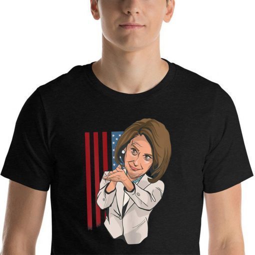 Funny NANCY PELOSI Clap American Flag Shirt Anti Trump Meme