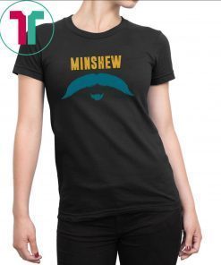 Funny Football Jacksonville Fu Manchu Mustache Fan Minshew T-Shirt