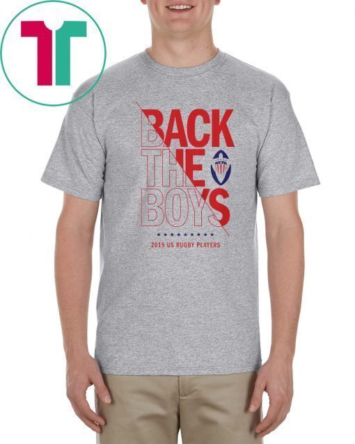 Back the Boys 2019 USA Rugby Players Squad Tee Shirt