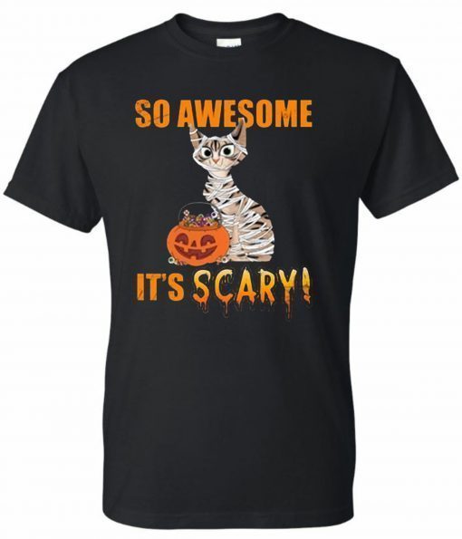 Cat awesome It's Scary Halloween T-Shirt