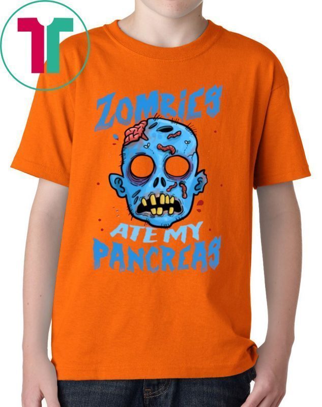 Zombies Ate My Pancreas Diabetes Awareness Halloween T-shirt