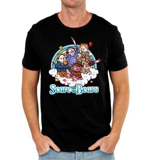 Horror movie characters scare bears Tee Shirt